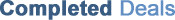 UNIVEST Completed Deals